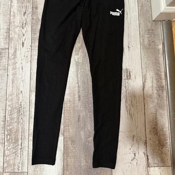 NWT PUMA ESSENTIALS LEGGINGS TIGHT FIT BLACK COTTON S - Picture 4 of 11